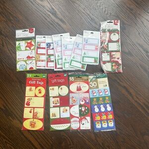 Lot of Peel and stick holiday labels